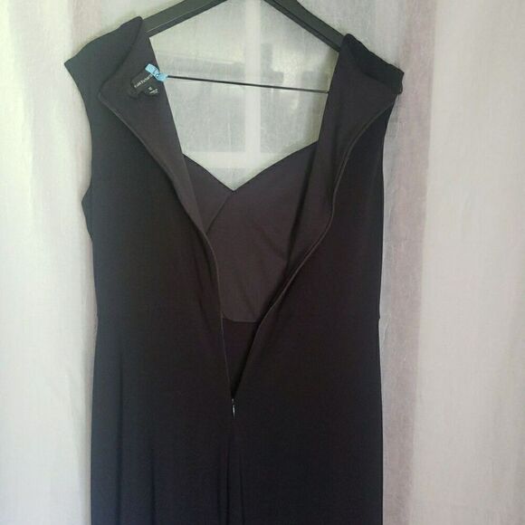 R&M Richards Black Little Black Dress Cocktail Party Nightout USA Womens Size 12 - Picture 5 of 13